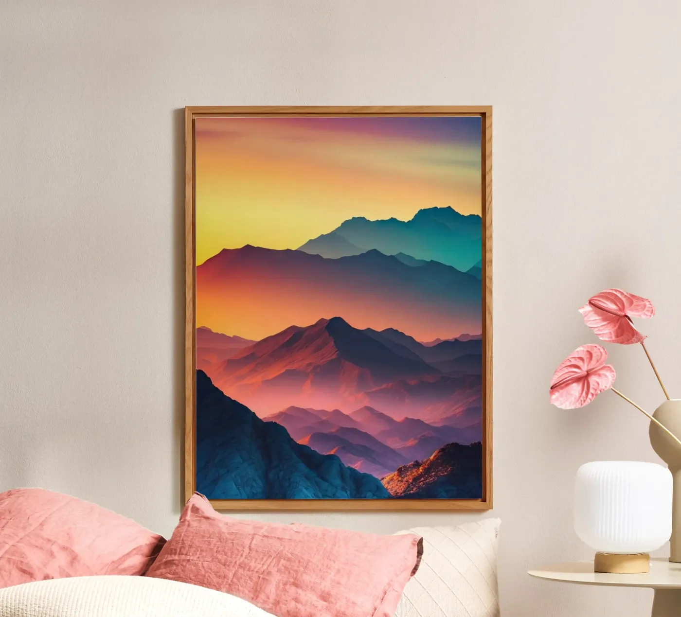 light mountain sunset pannello forex da scoten