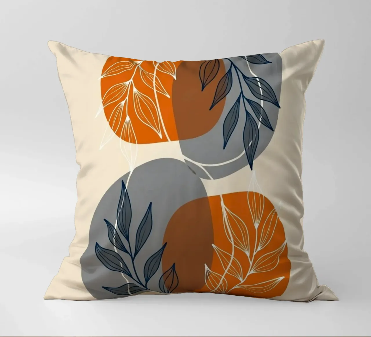 Boho Abstract Botanical Print decorative cushion by Artistic-shop