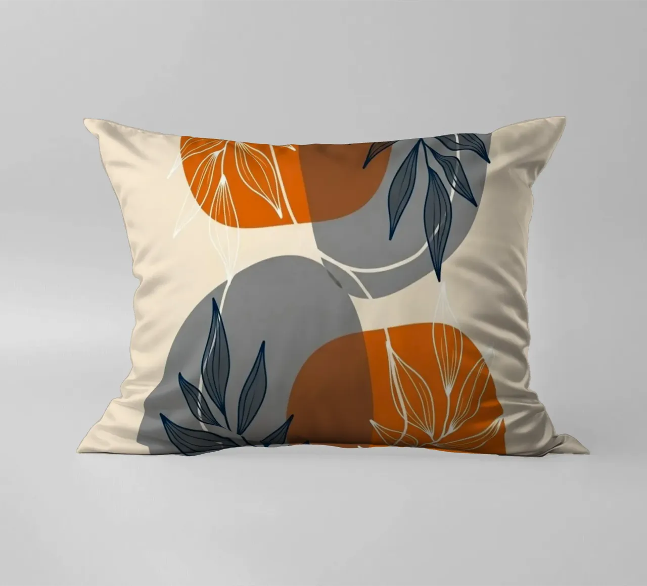 Boho Abstract Botanical Print decorative cushion by Artistic-shop