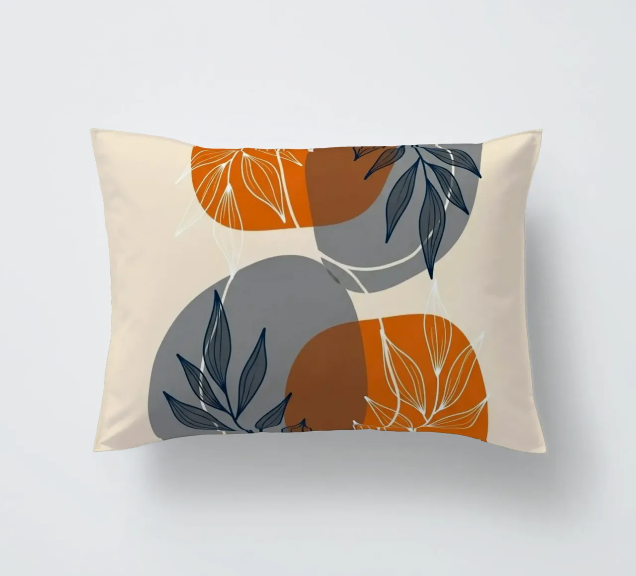 Boho Abstract Botanical Print decorative cushion by Artistic-shop