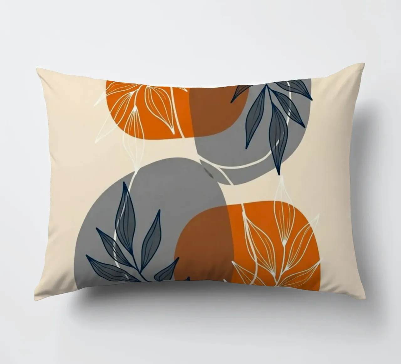 Boho Abstract Botanical Print decorative cushion by Artistic-shop