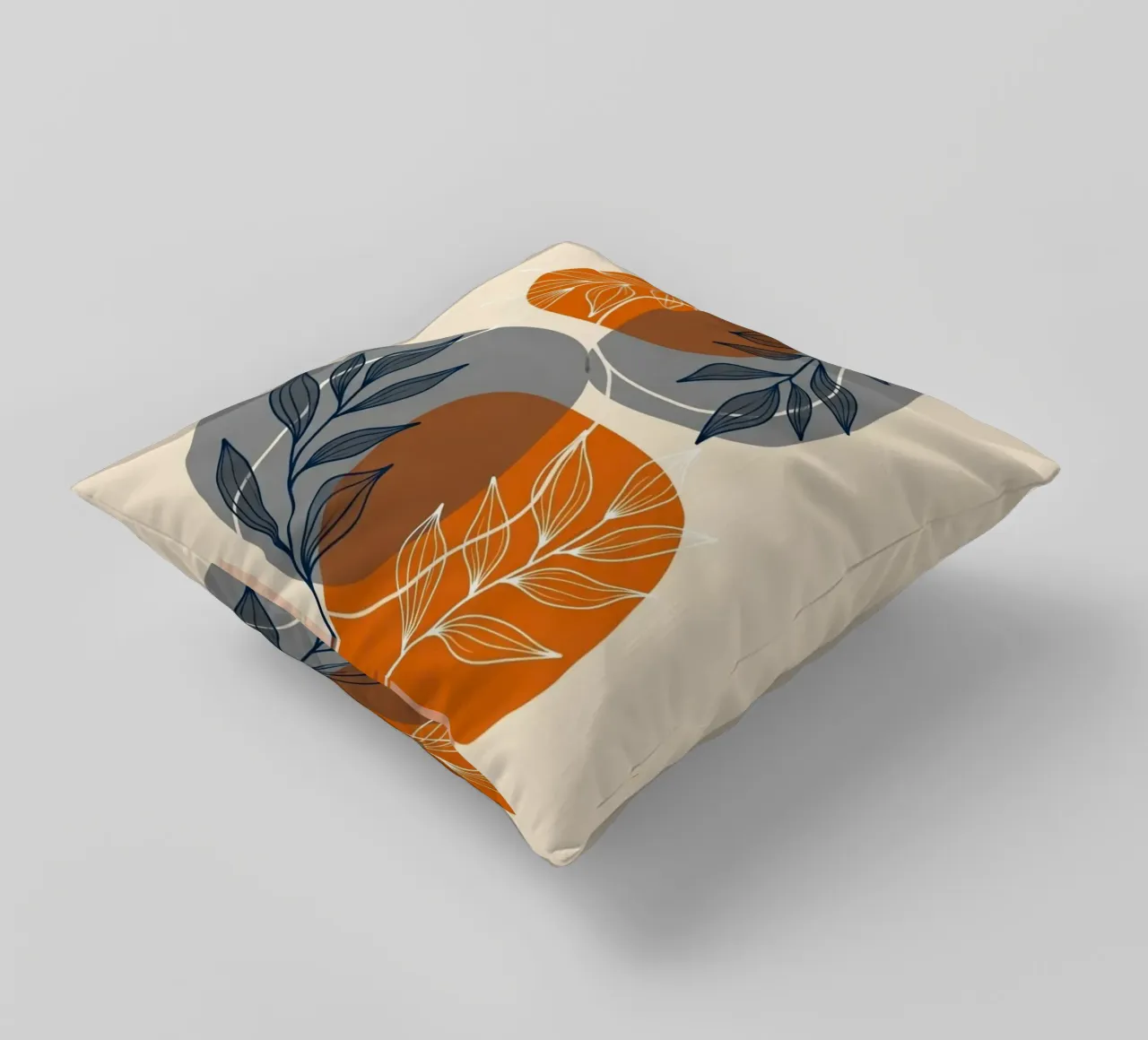 Boho Abstract Botanical Print decorative cushion by Artistic-shop