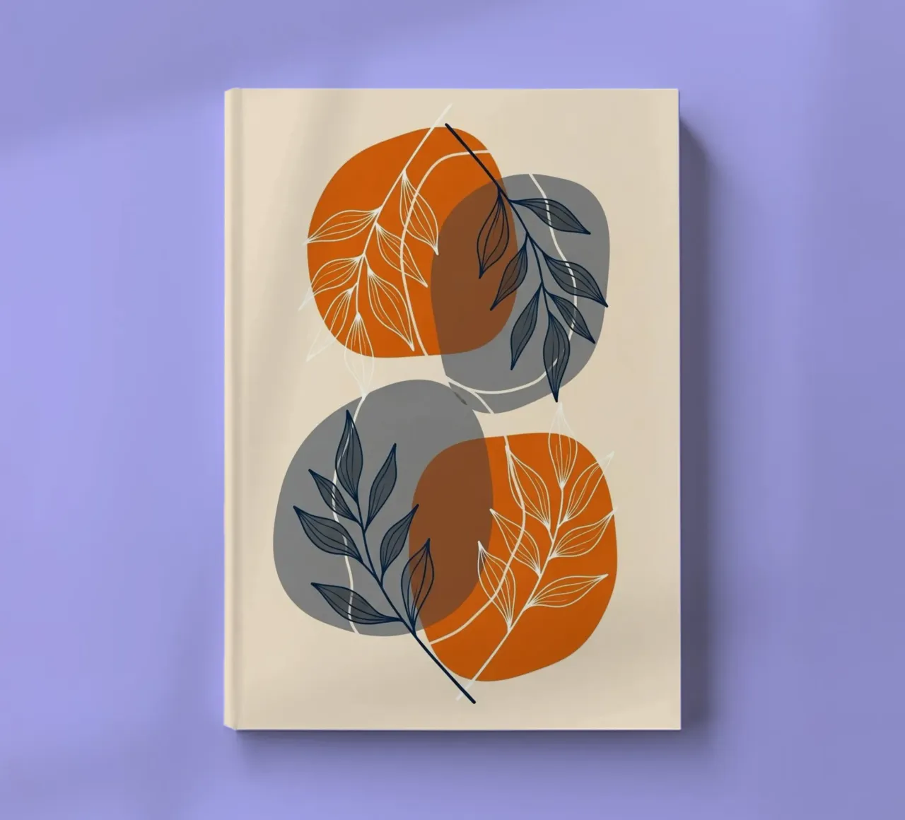 Boho Abstract Botanical Print notebook by Artistic-shop