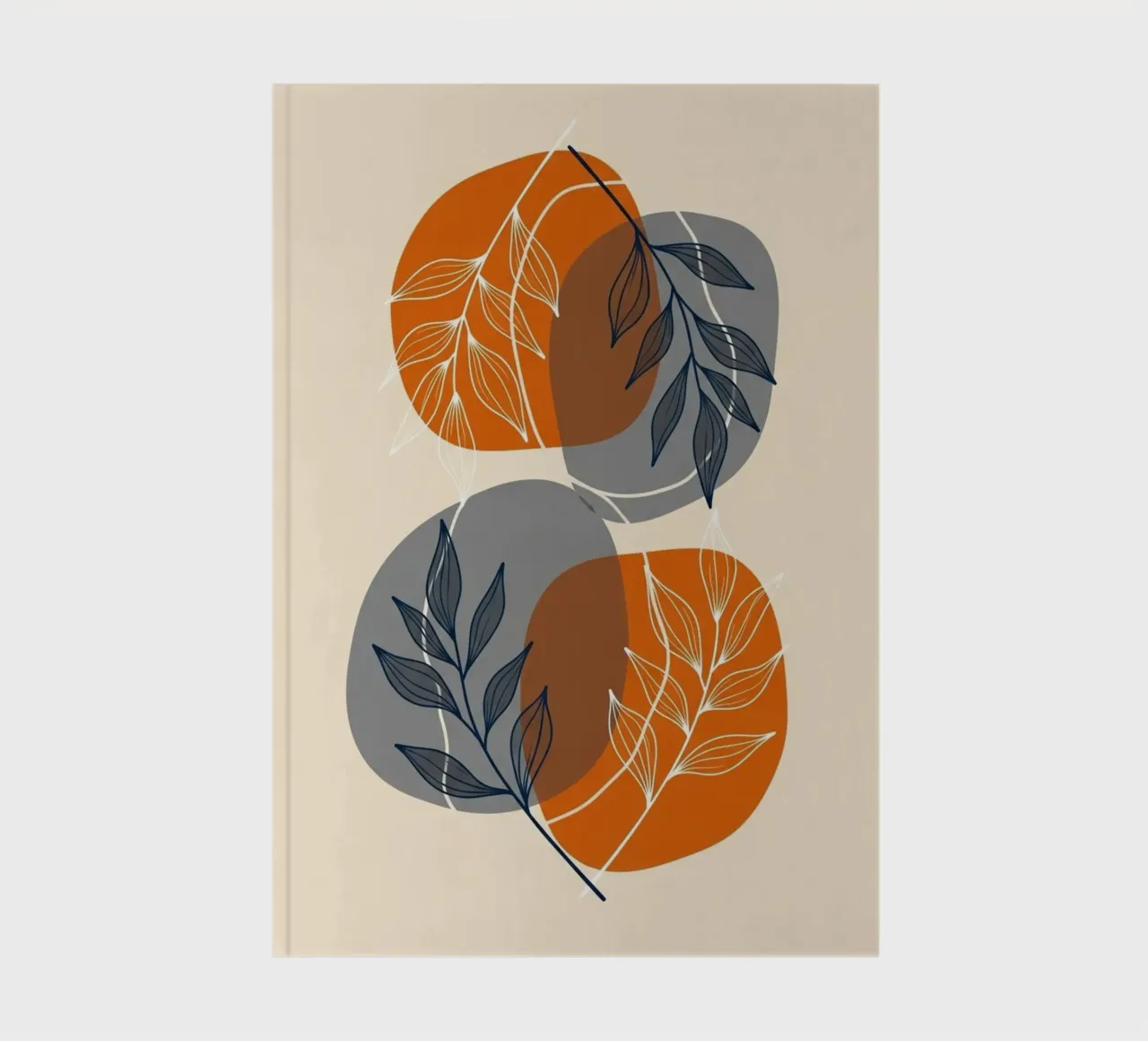 Boho Abstract Botanical Print notebook by Artistic-shop