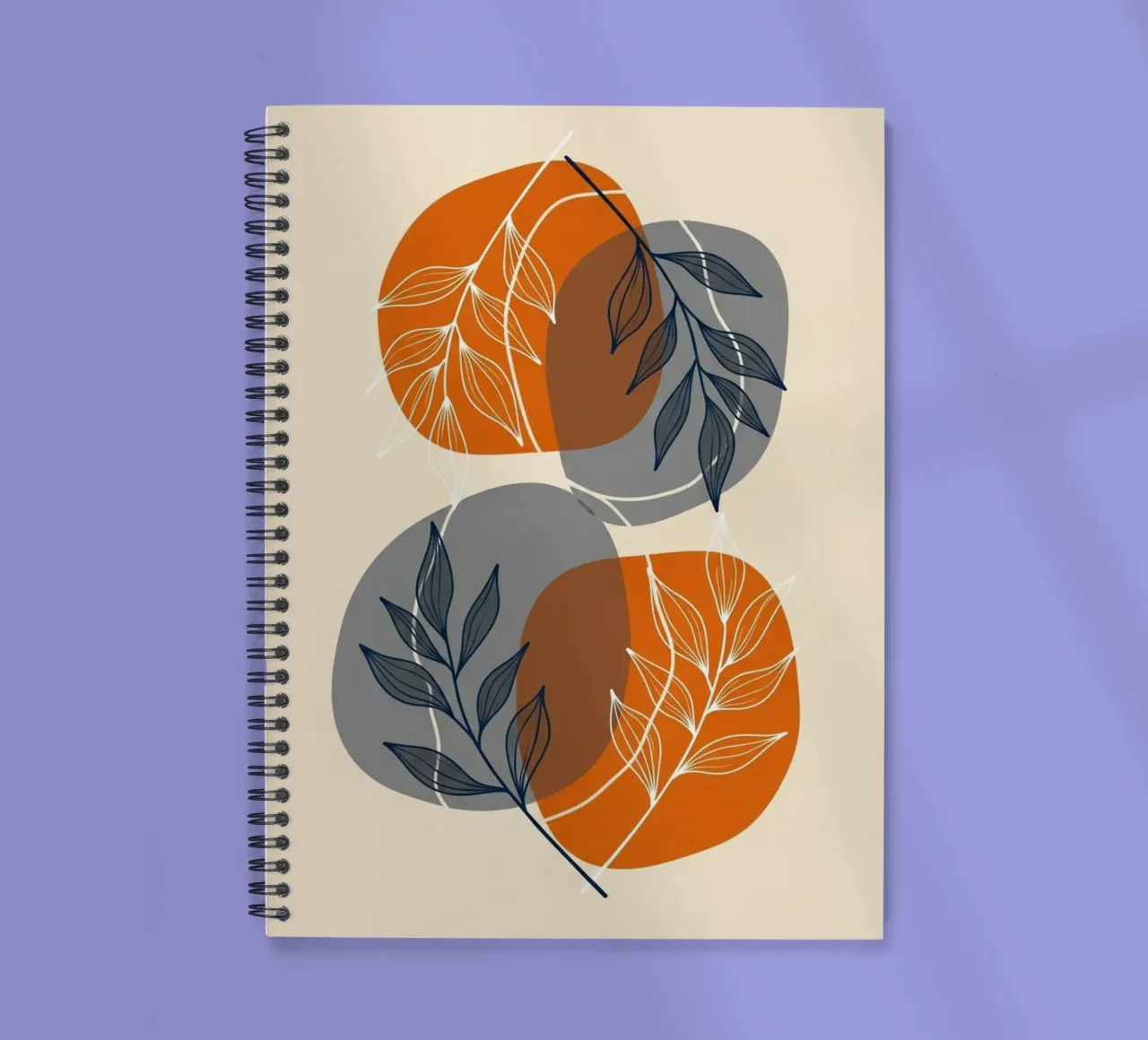 Boho Abstract Botanical Print spiral notebook by Artistic-shop