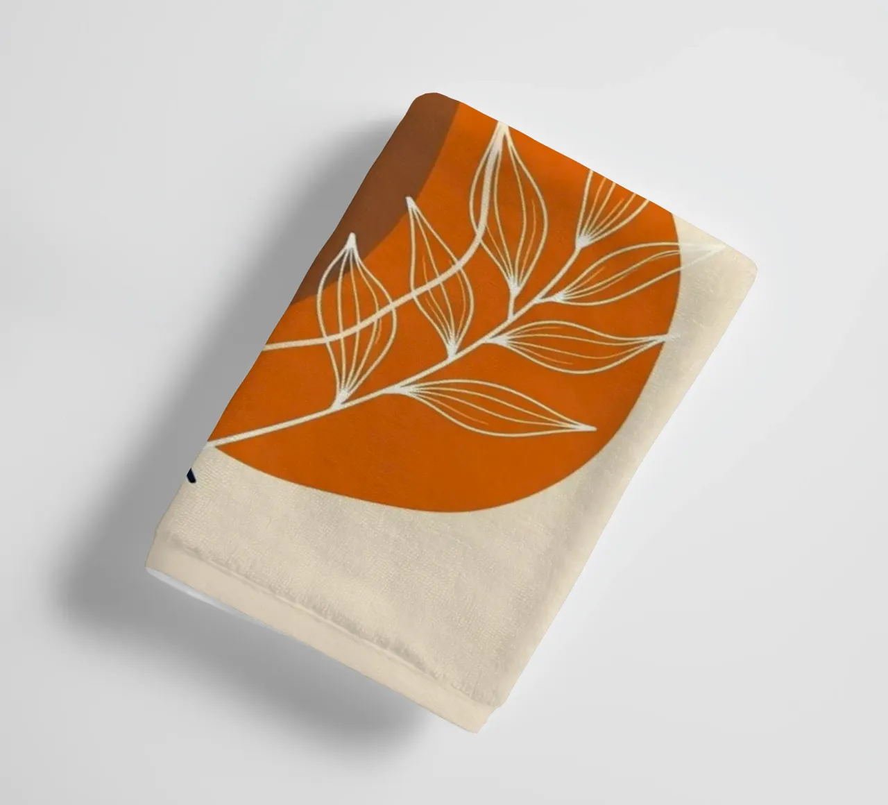 Boho abstracte botanische print badhanddoek van Artistic-shop