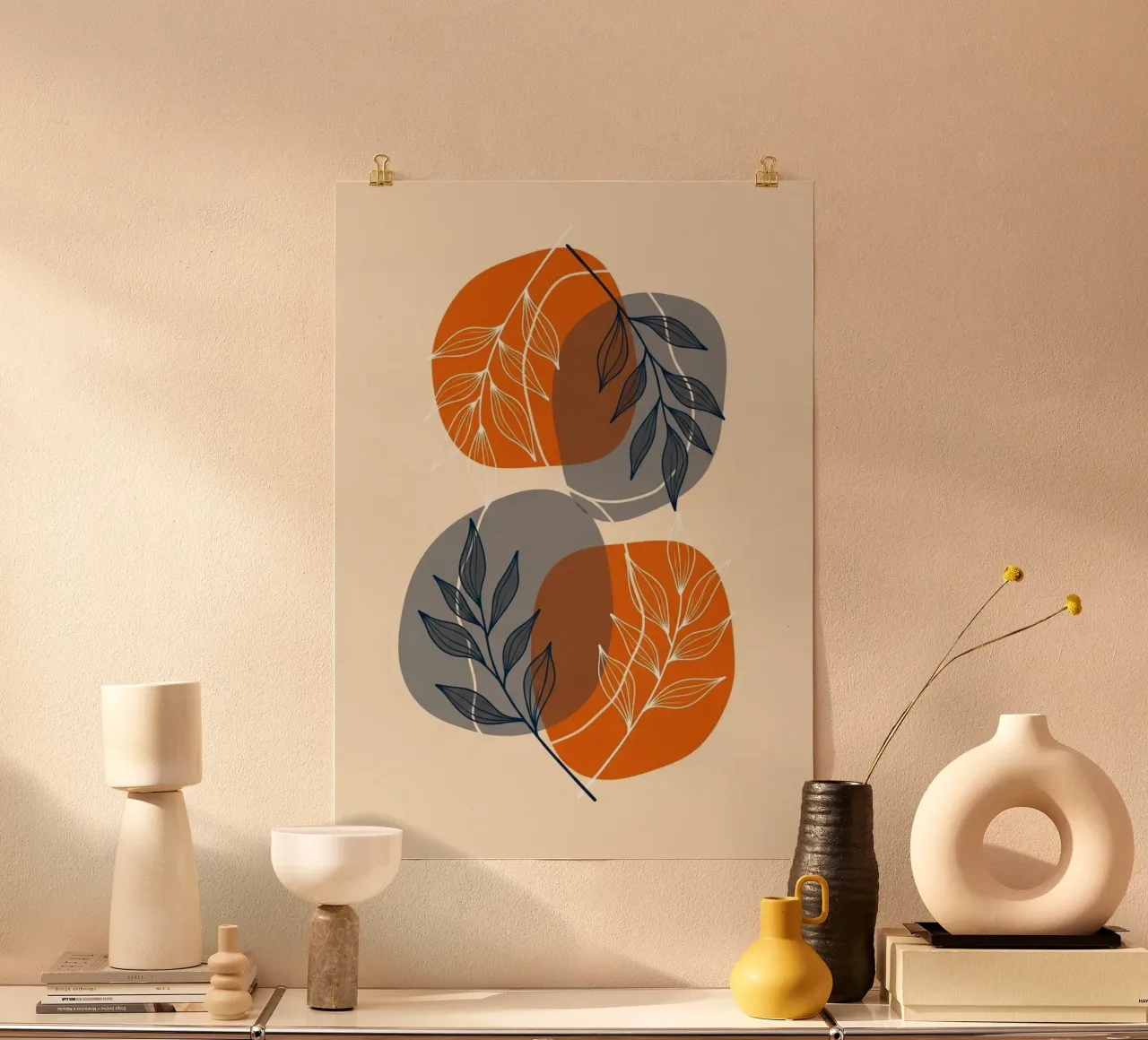 Boho Abstract Botanical Print hahnemühle by Artistic-shop
