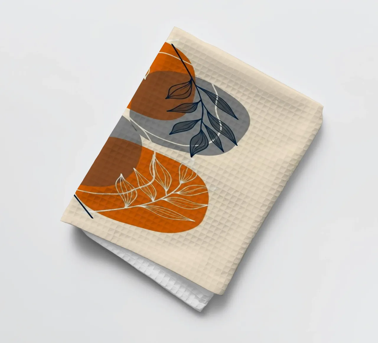 Boho Estampado Botánico Abstracto paño de cocina de Artistic-shop
