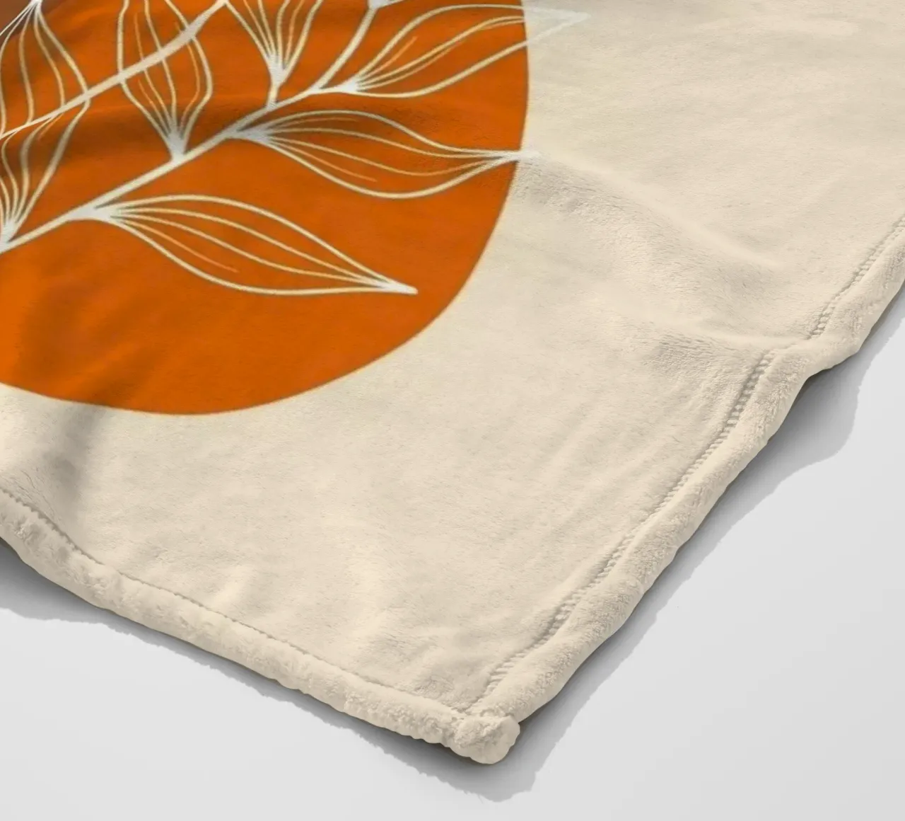 Boho abstracte botanische print fleecedeken van Artistic-shop
