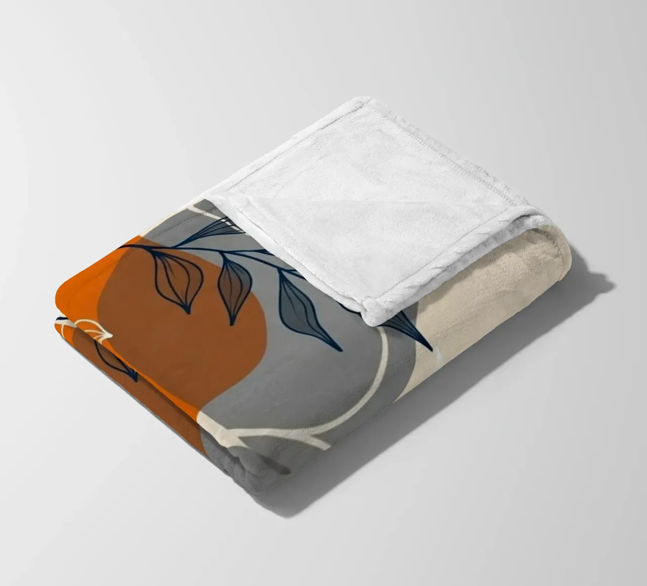 Boho abstracte botanische print fleecedeken van Artistic-shop