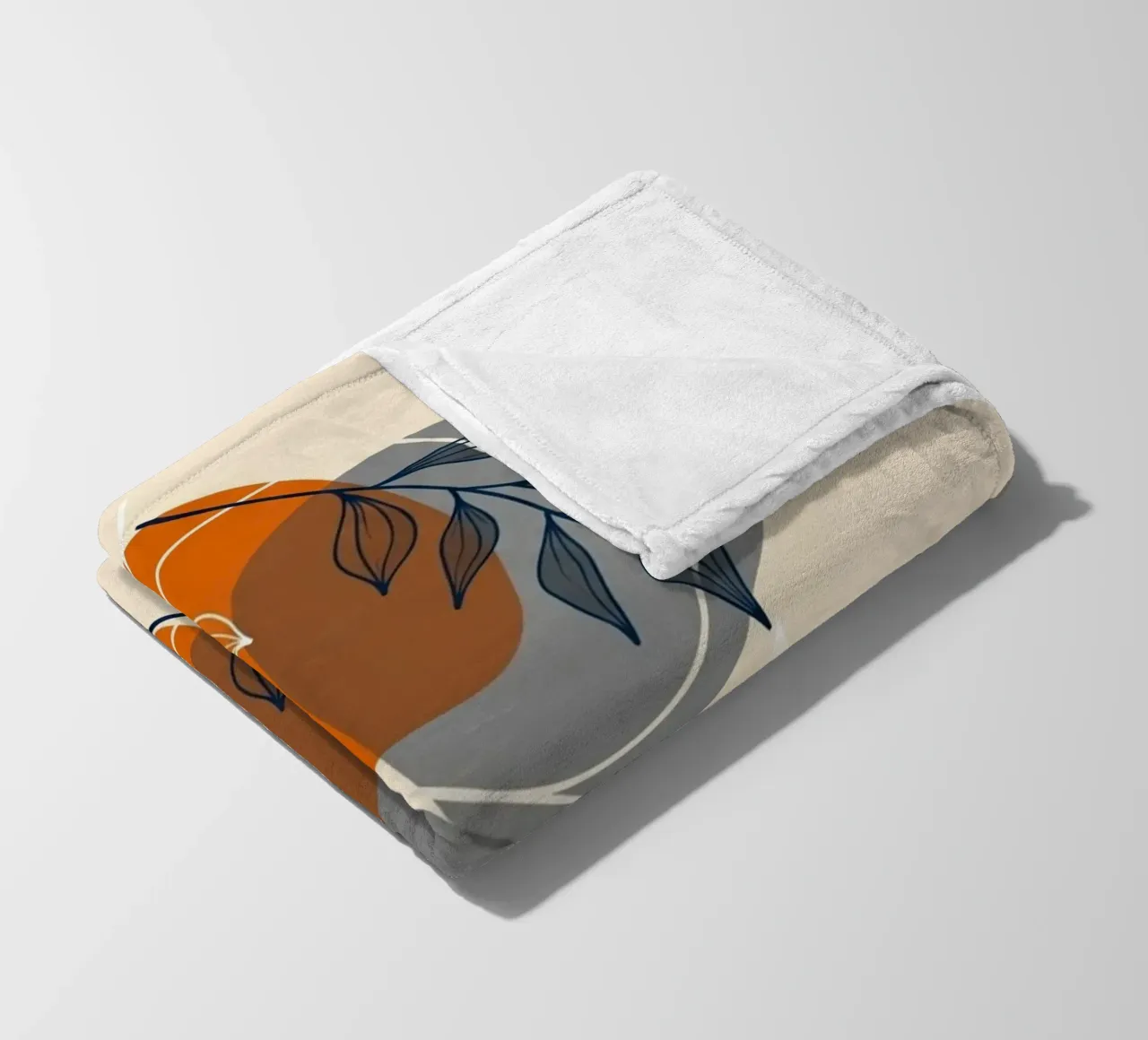 Boho abstracte botanische print fleecedeken van Artistic-shop