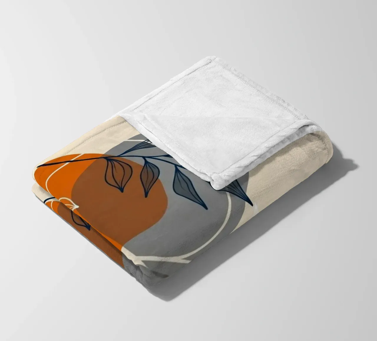 Boho abstracte botanische print fleecedeken van Artistic-shop