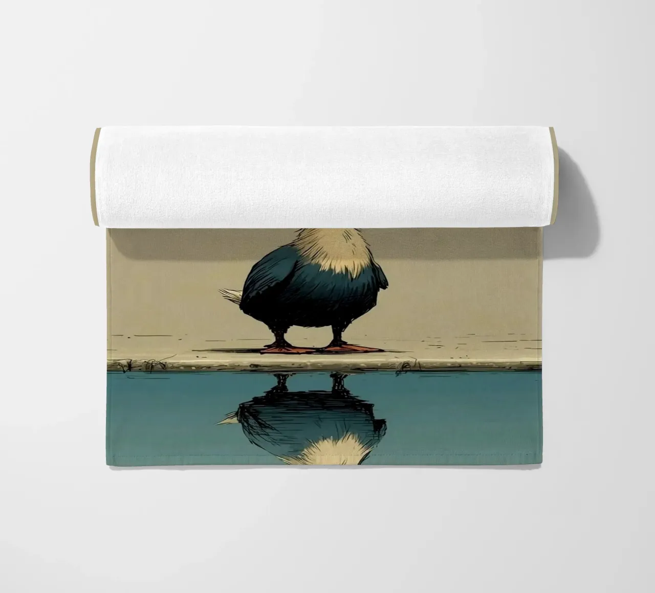 duck in street telo mare da scoten