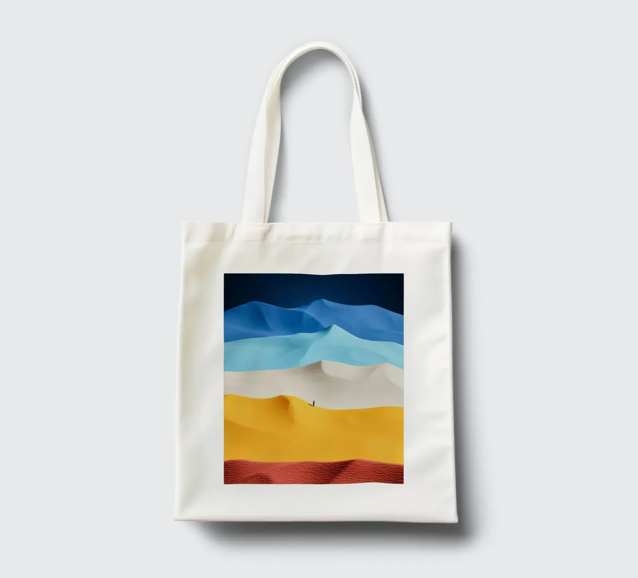 wave color mountain borsa in juta da scoten