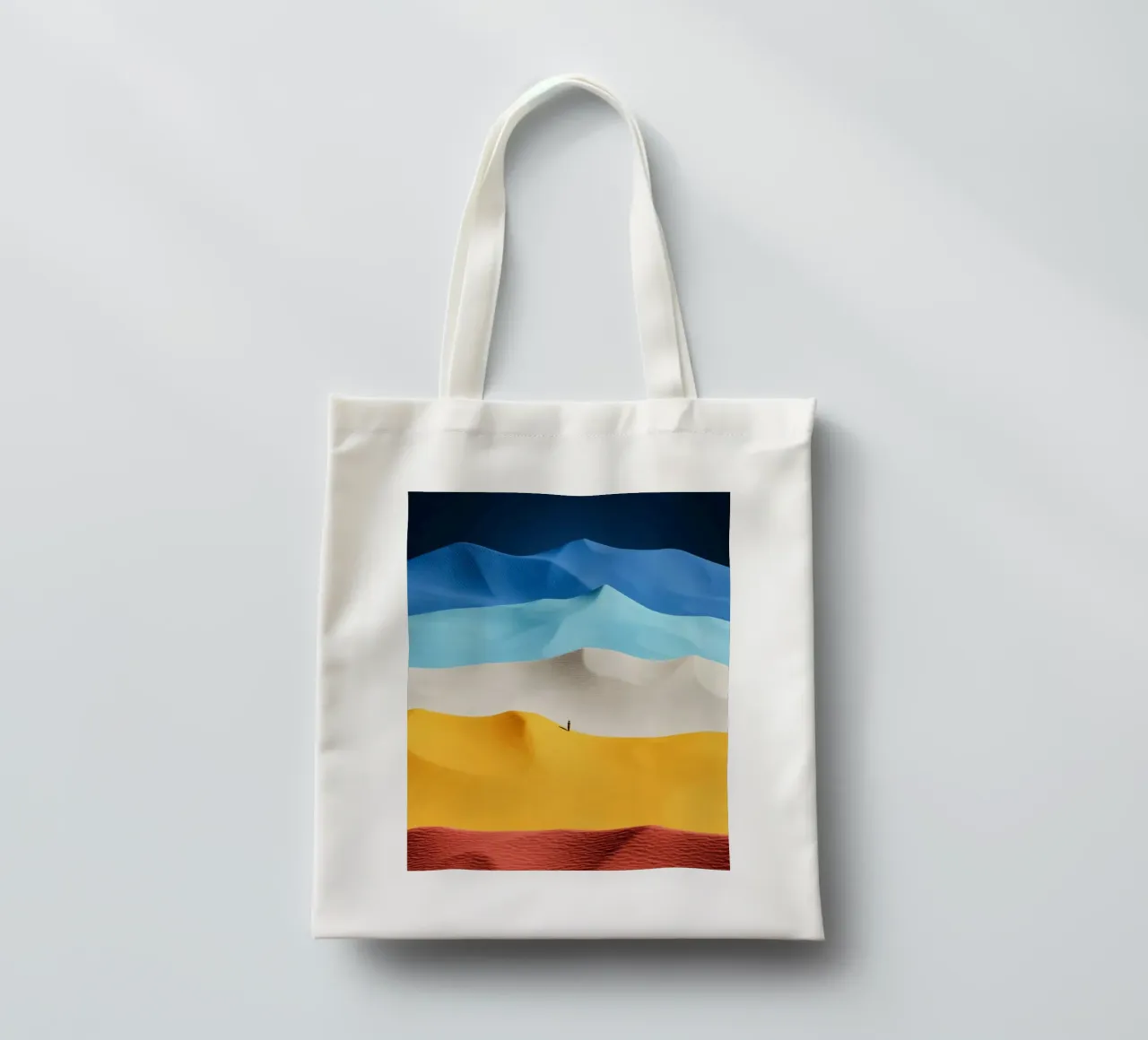 wave color mountain borsa in juta da scoten