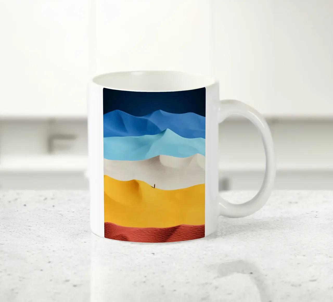 wave color mountain tazza in ceramica da scoten