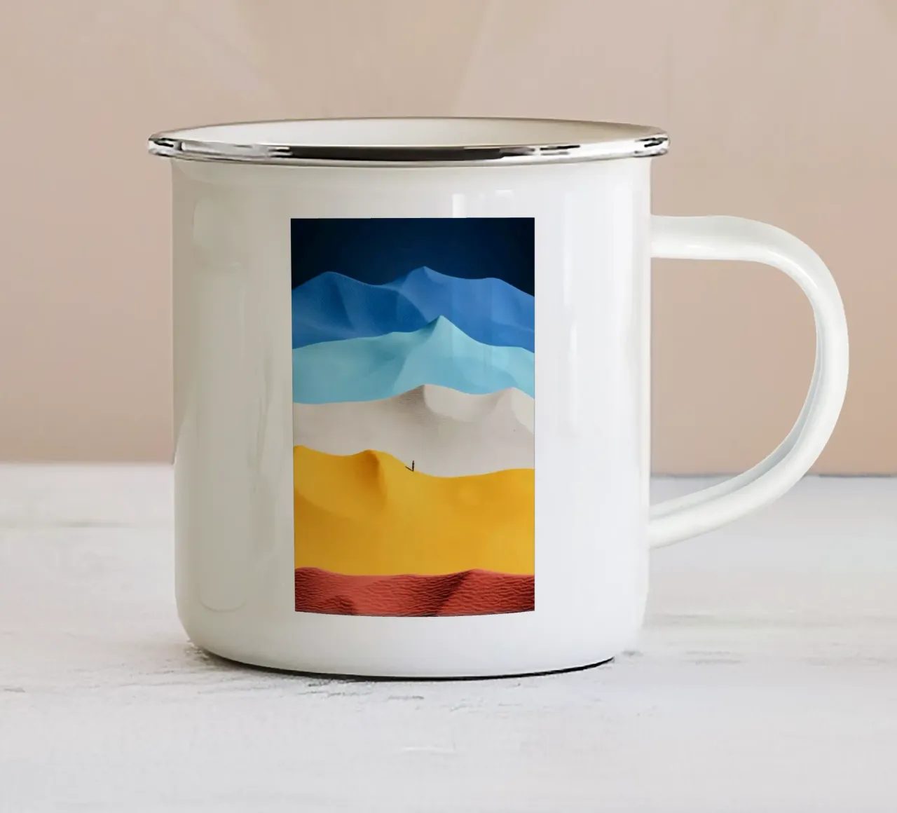 wave color mountain emaille mok van scoten