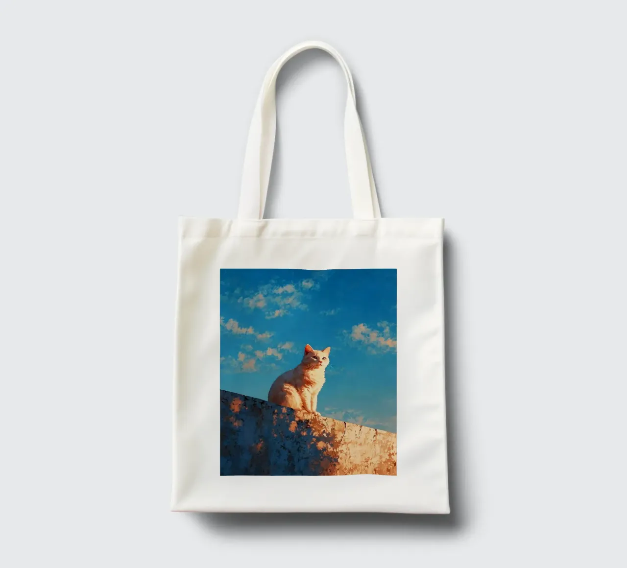 cat viewing the sunset borsa in juta da scoten