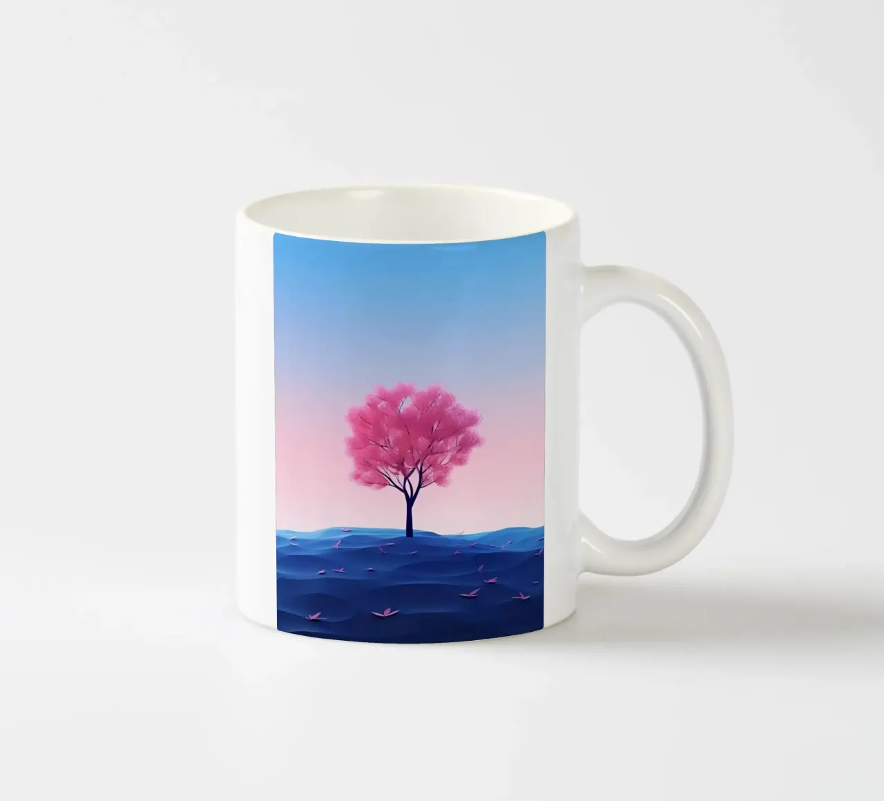 blossom and leaf tazza in ceramica da scoten