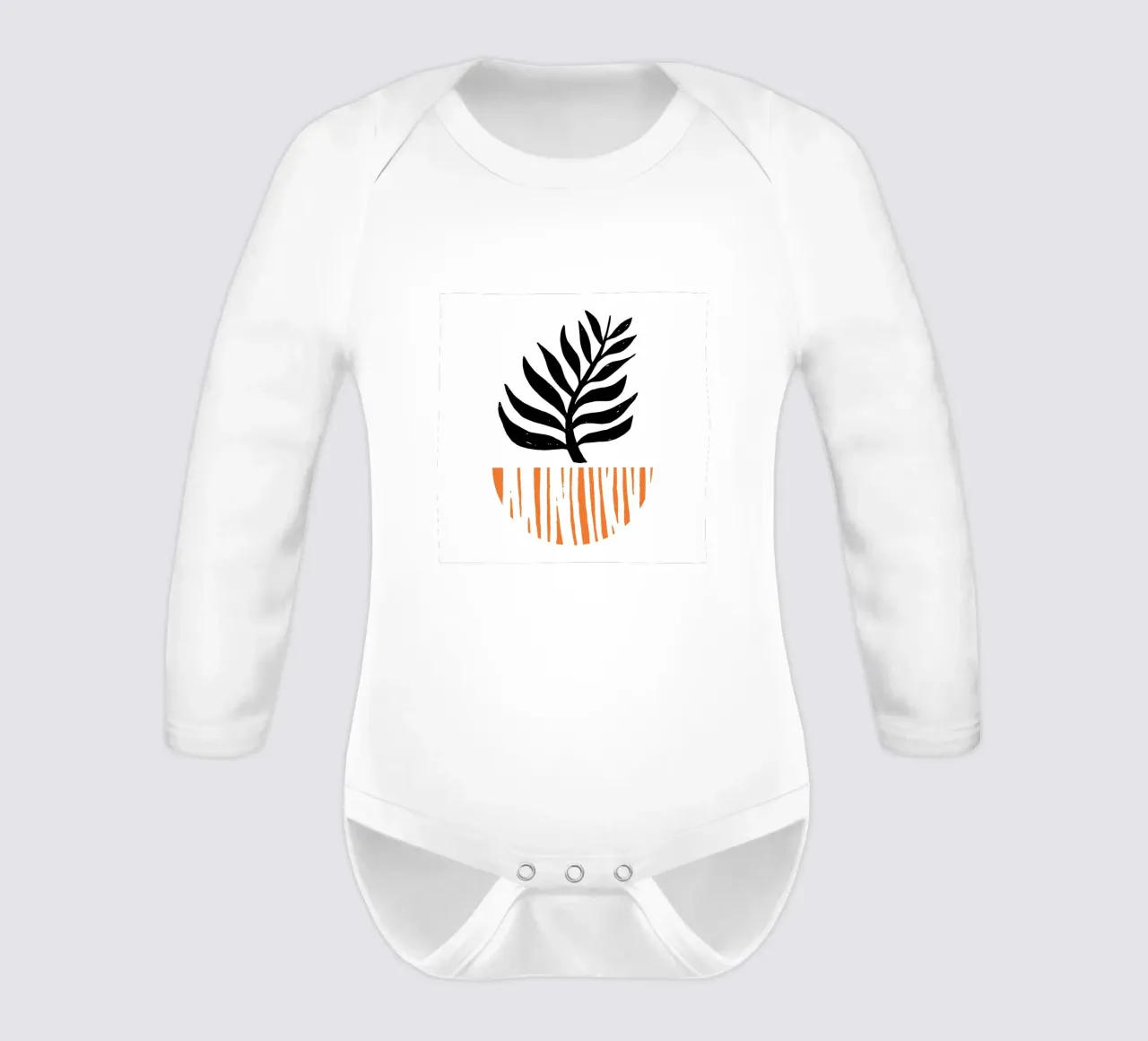 Kleine Pflanze Langarm Babybody von Kim Hubball Studio