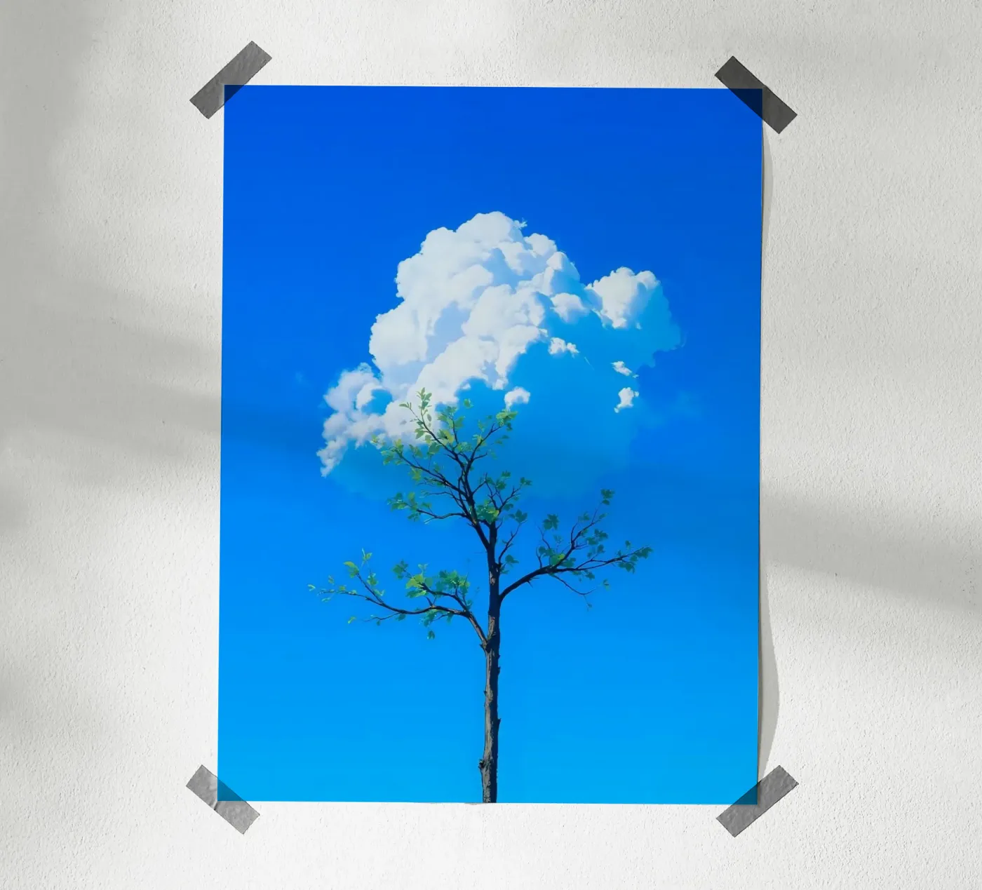 tree and cloud Poster von scoten