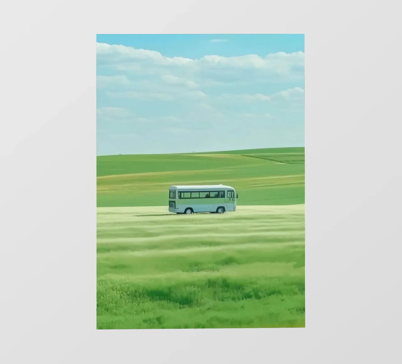 bus on field pellicola backlit da scoten