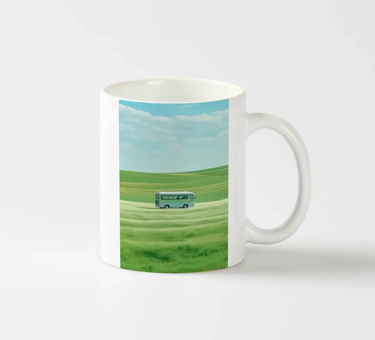 bus on field tazza in ceramica da scoten
