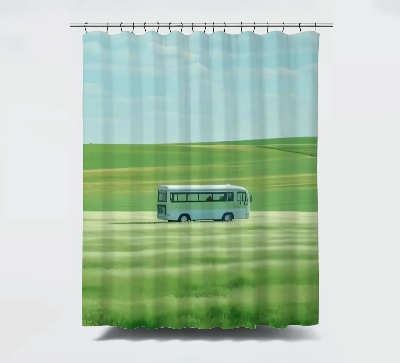 bus on field tenda da doccia da scoten