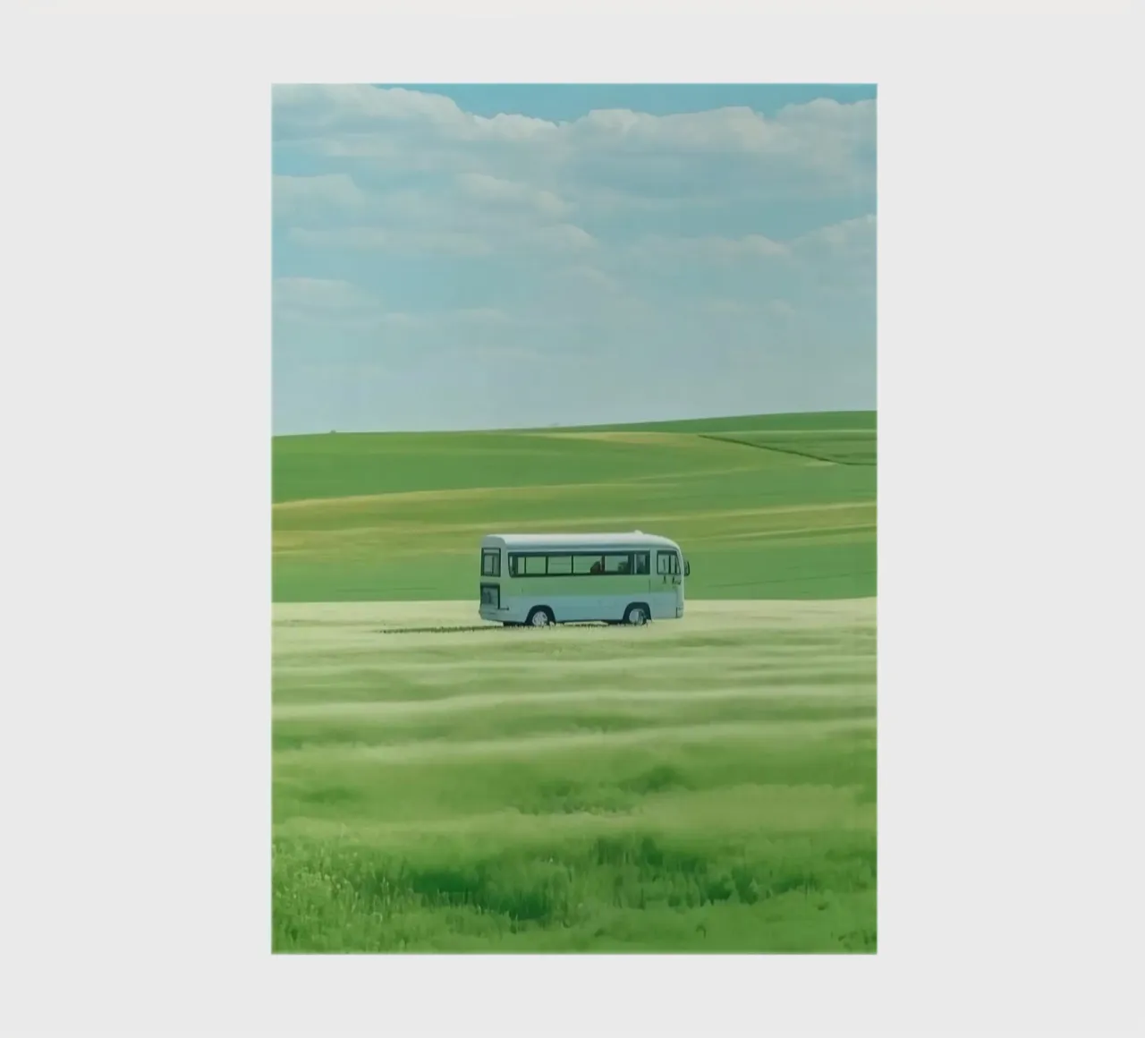 bus on field notebook by scoten
