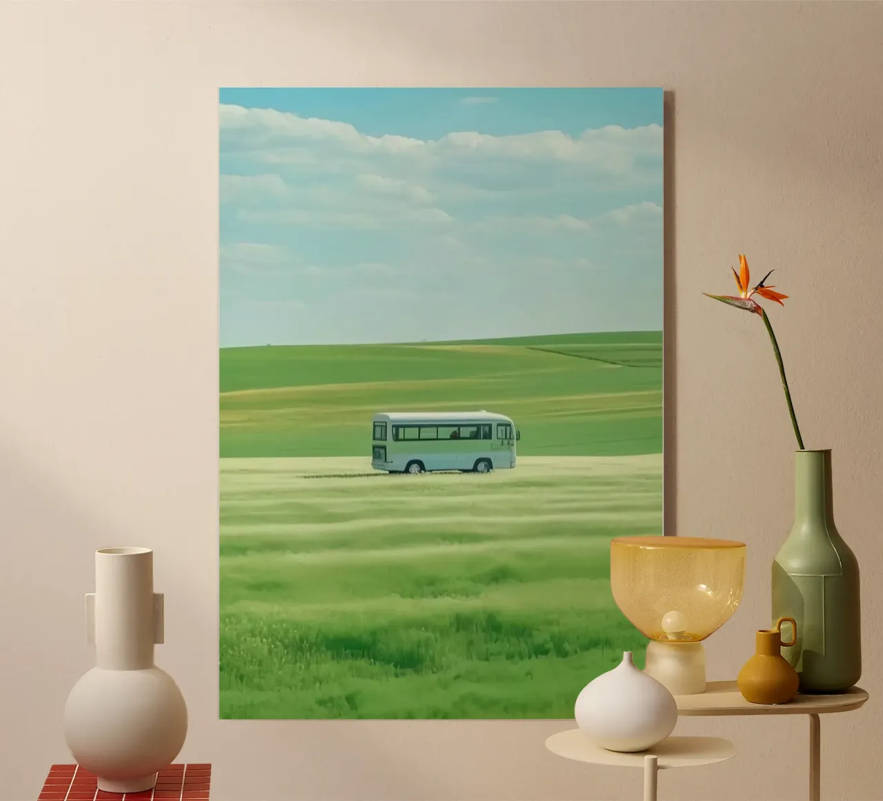 bus on field plexiglass da scoten