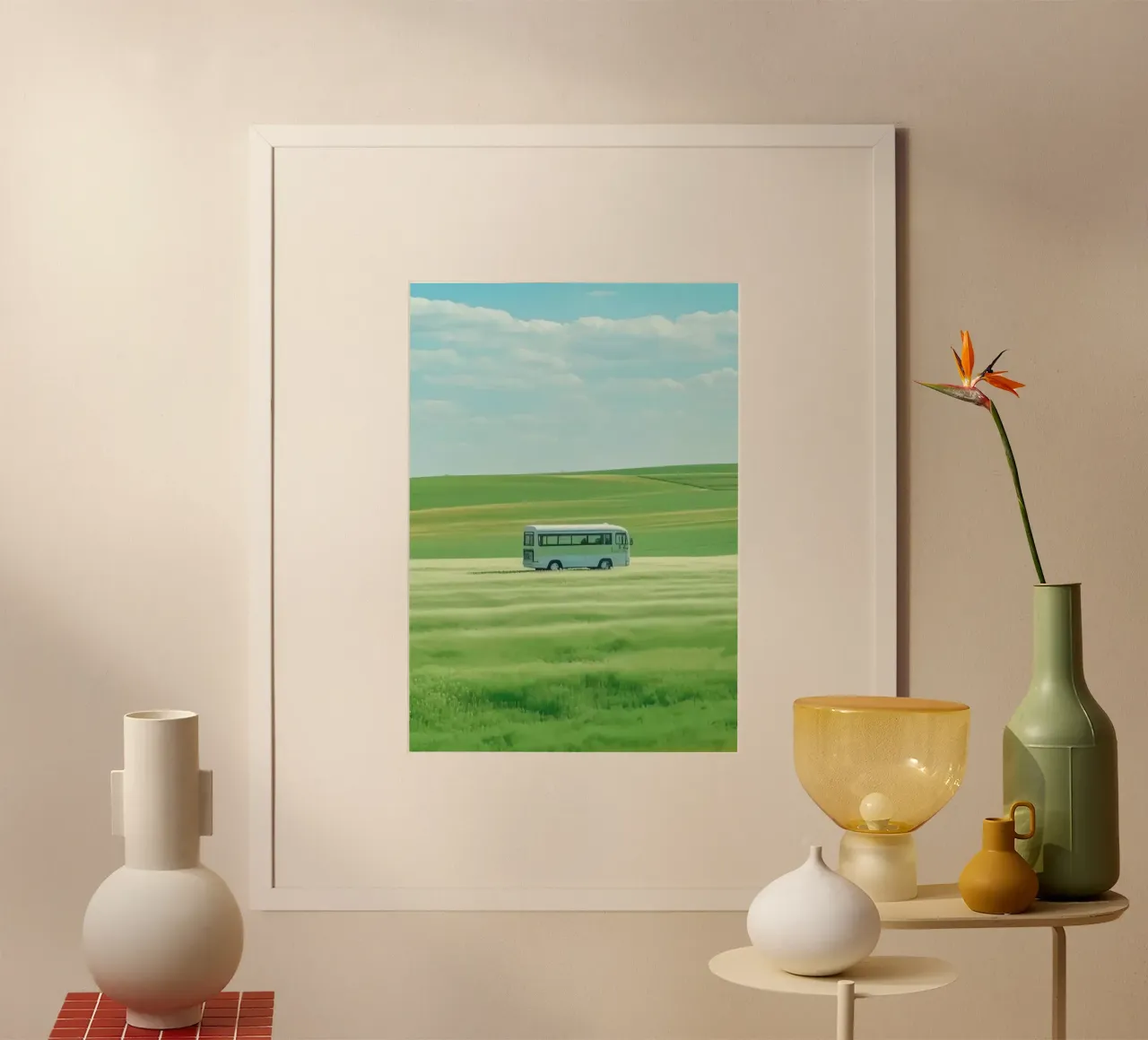 bus on field poster da scoten