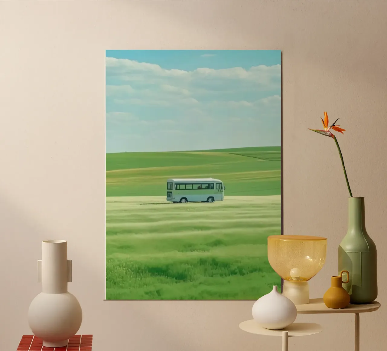 bus on field poster da scoten