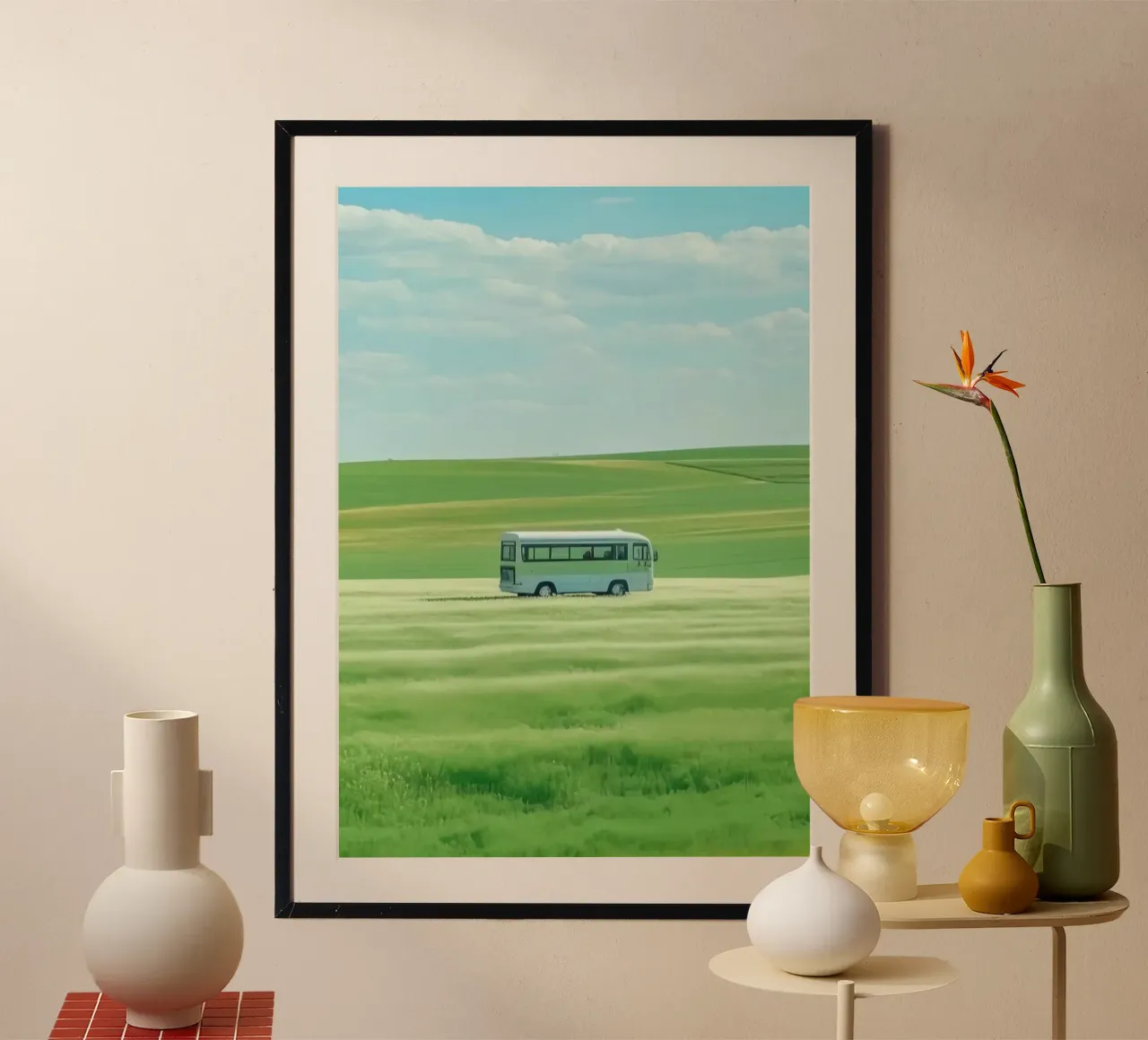 bus on field poster da scoten