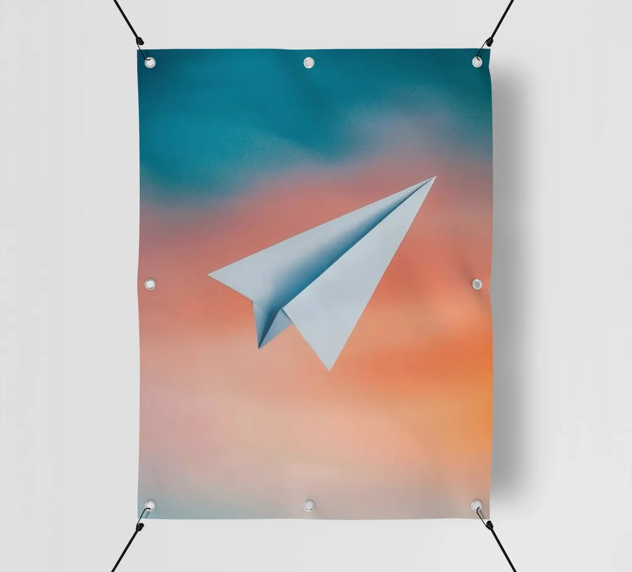 paper plane in gradient telo in pvc da scoten