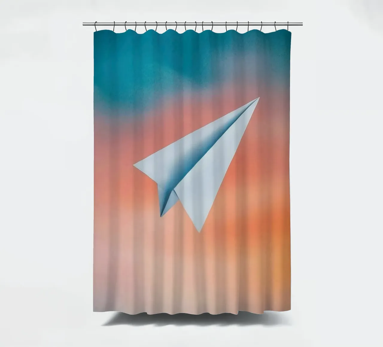 paper plane in gradient tenda da doccia da scoten