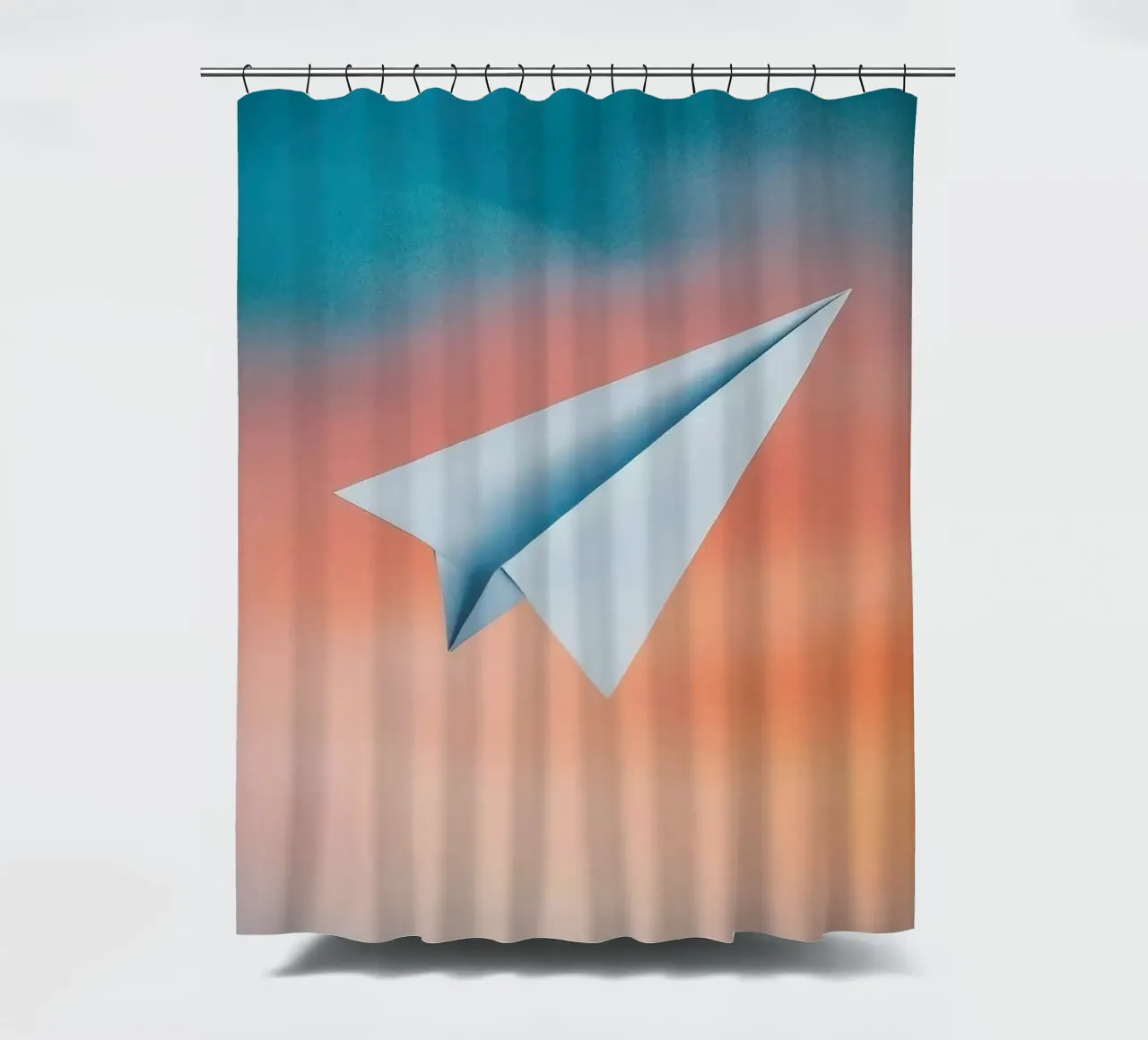 paper plane in gradient tenda da doccia da scoten