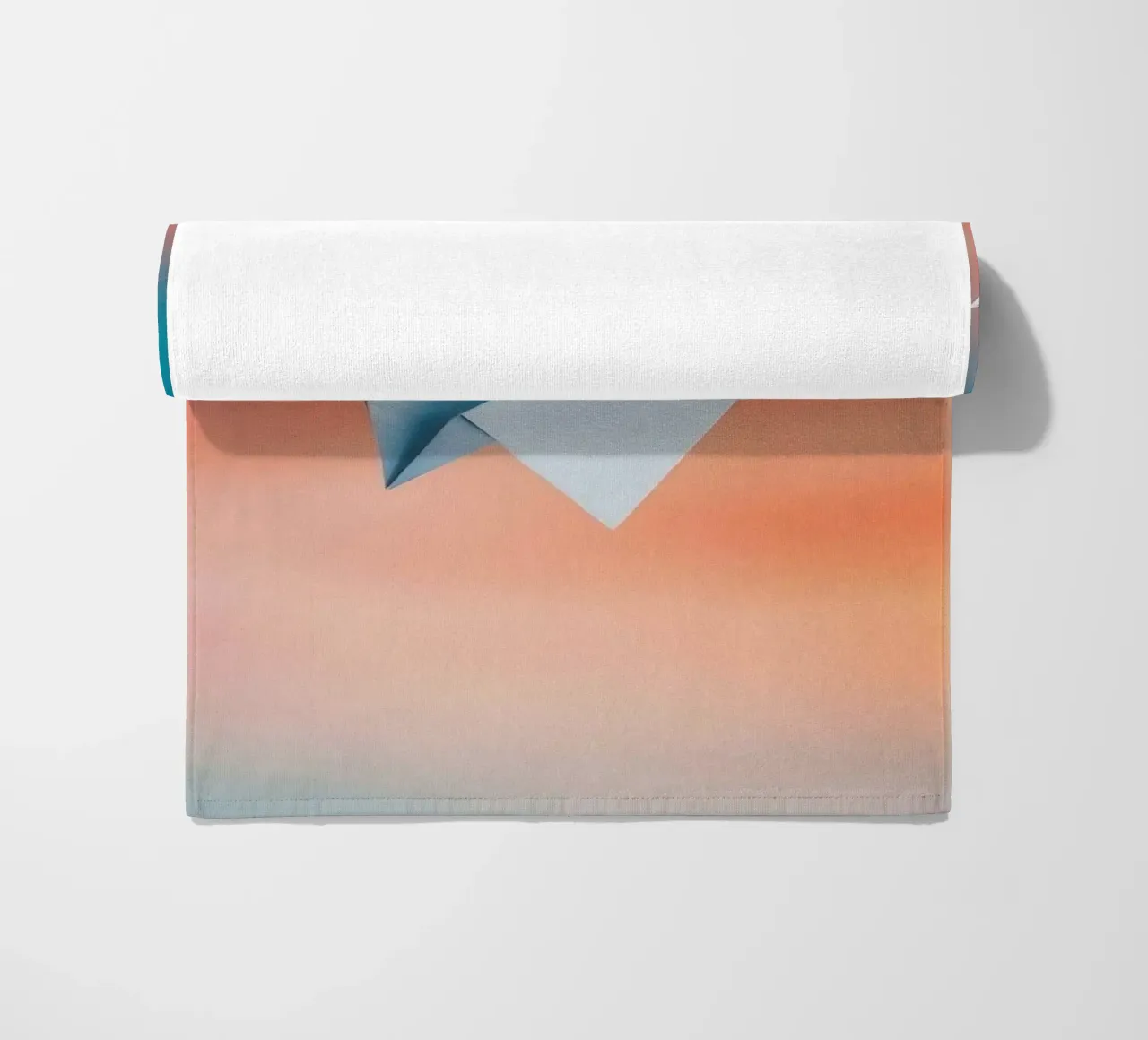 paper plane in gradient telo mare da scoten