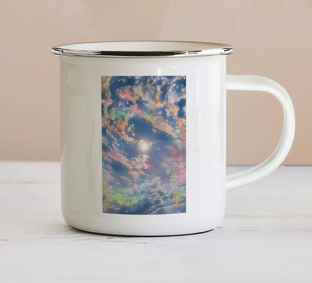 color sunlight in morning tazza in smalto da scoten