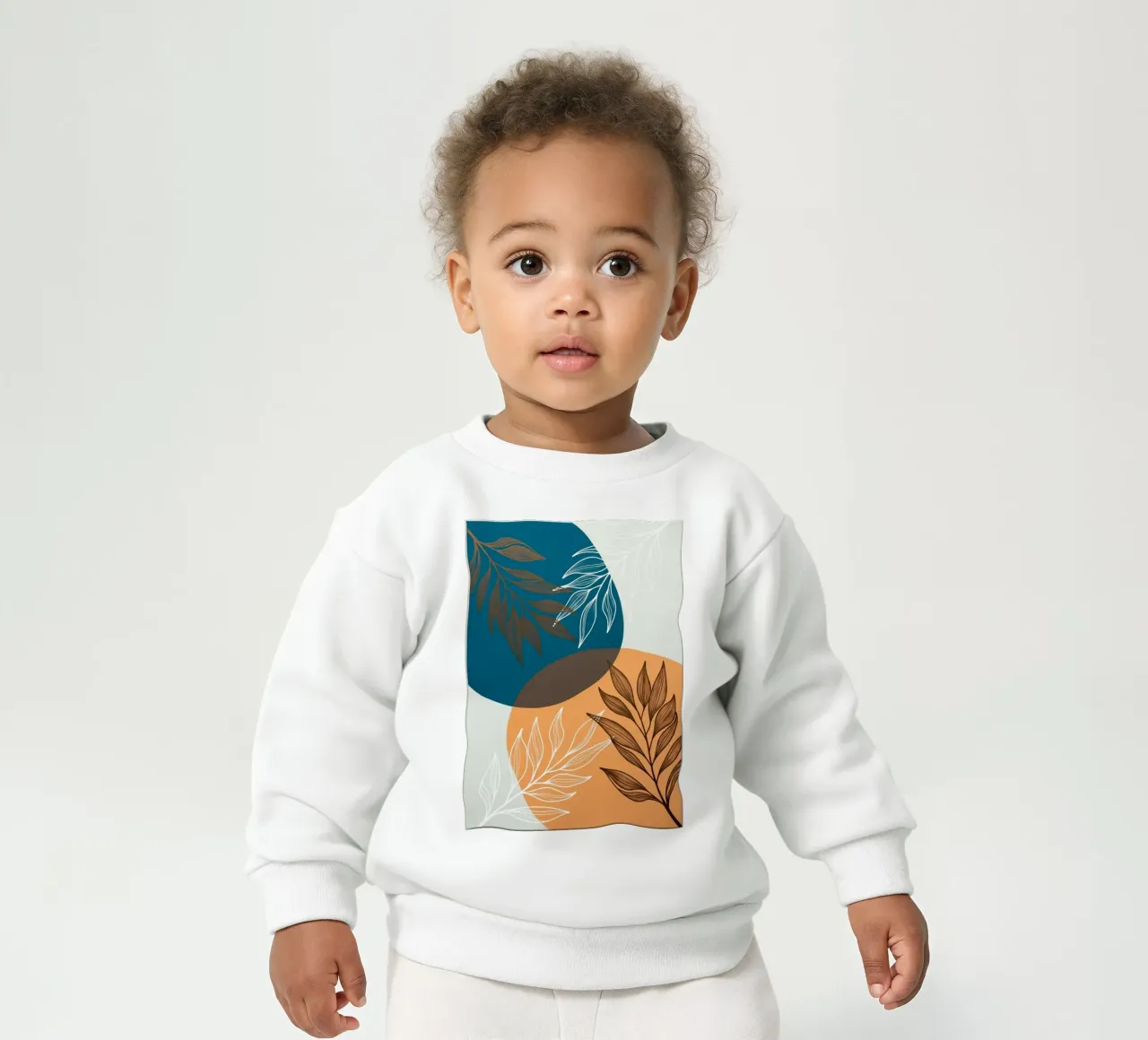 Stampa su tela di foglie botaniche Boho felpa neonato da Artistic-shop