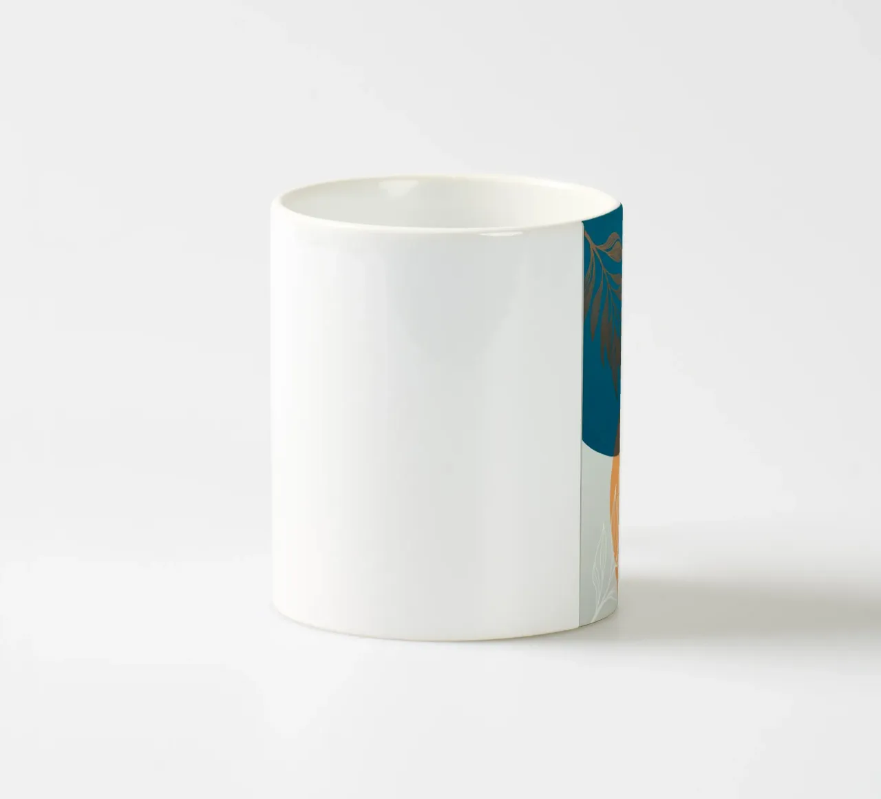 Stampa su tela di foglie botaniche Boho tazza in ceramica da Artistic-shop