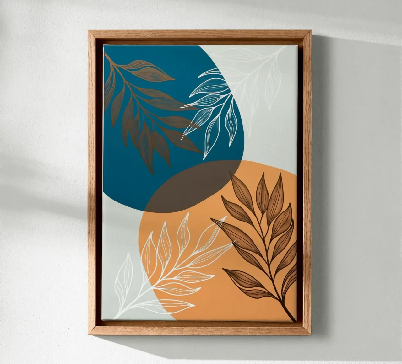 Boho Botanical Leaves Canvas Print canvas by Artistic-shop