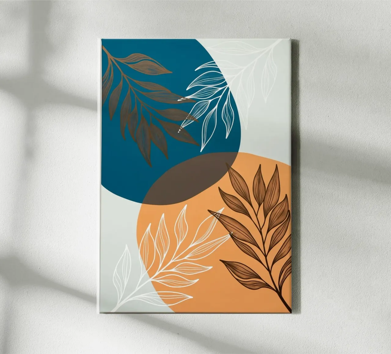 Boho Botanical Leaves Canvas Print canvas by Artistic-shop