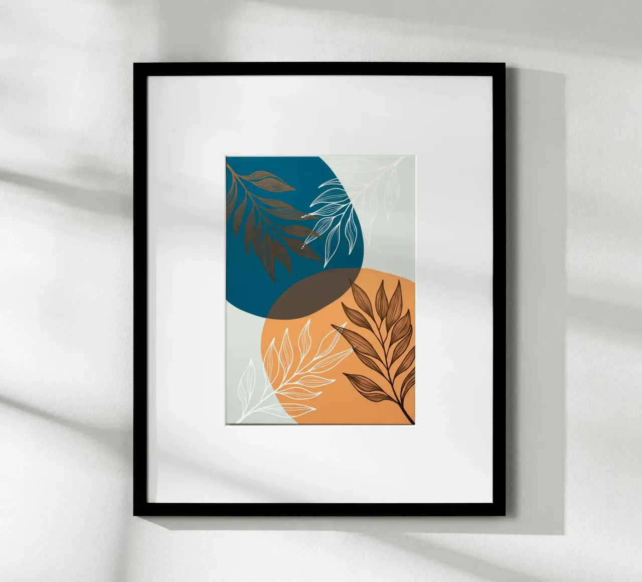 Boho Botanische Bladeren Canvas Print hahnemühle van Artistic-shop