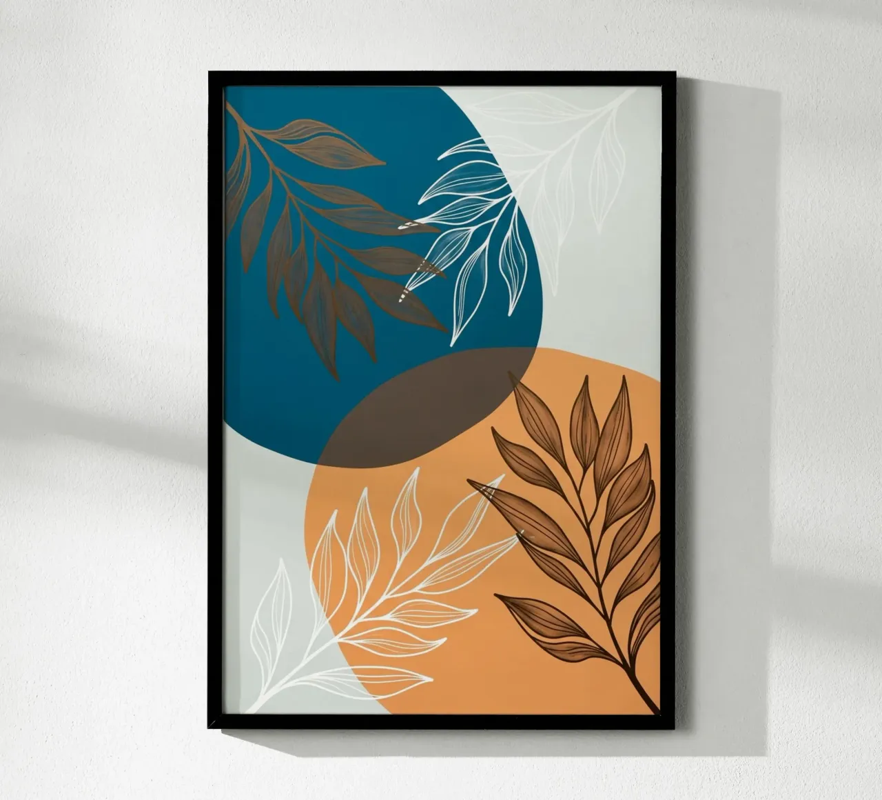 Boho Botanische Bladeren Canvas Print hahnemühle van Artistic-shop