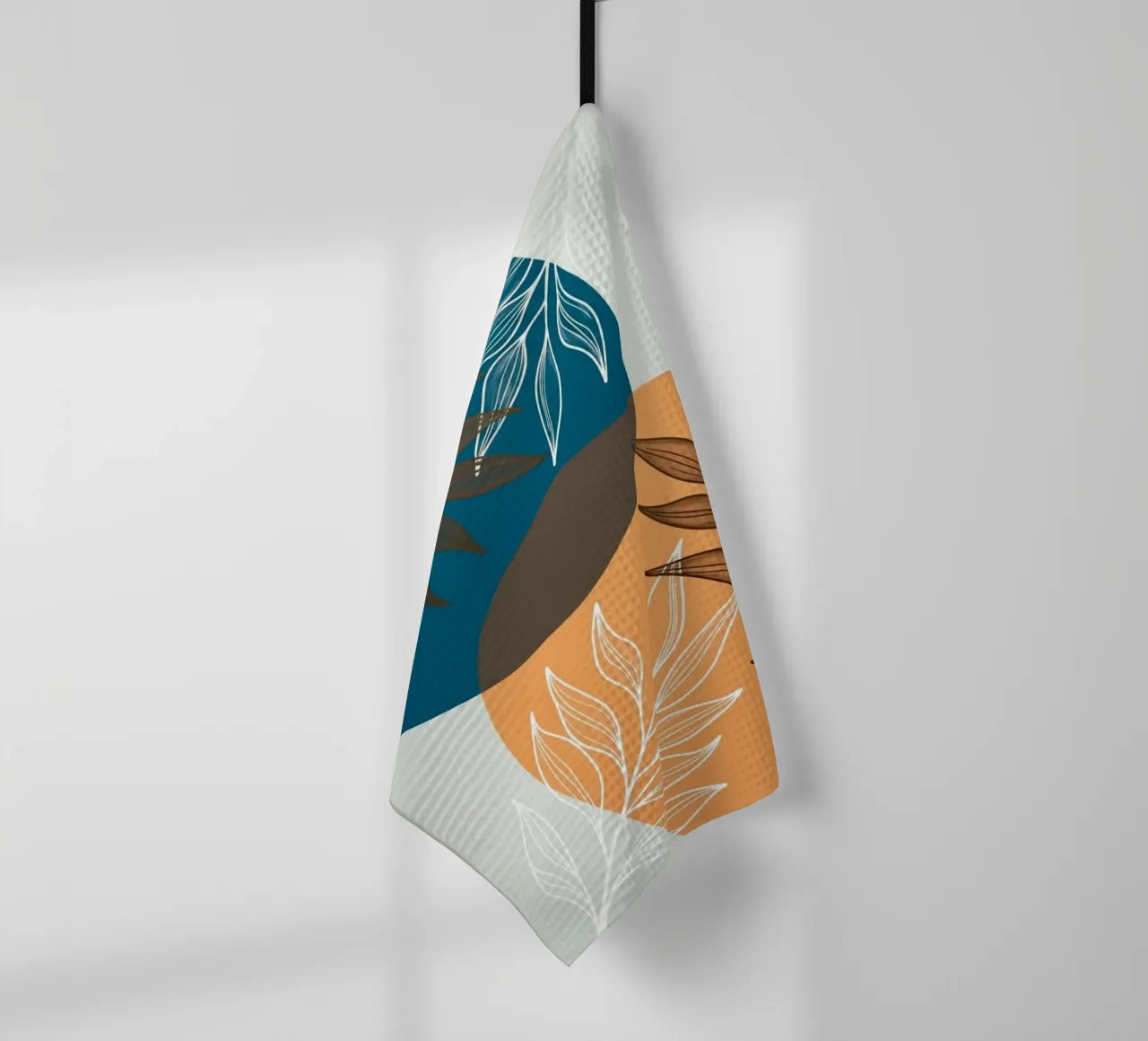 Stampa su tela di foglie botaniche Boho canovaccio da cucina da Artistic-shop