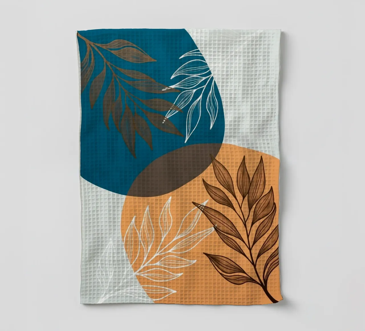 Stampa su tela di foglie botaniche Boho canovaccio da cucina da Artistic-shop