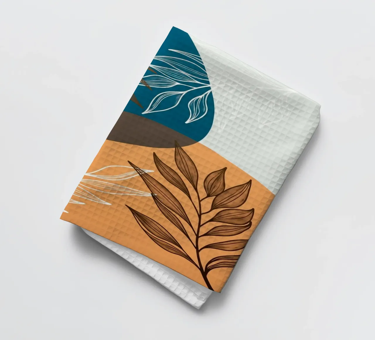 Stampa su tela di foglie botaniche Boho canovaccio da cucina da Artistic-shop