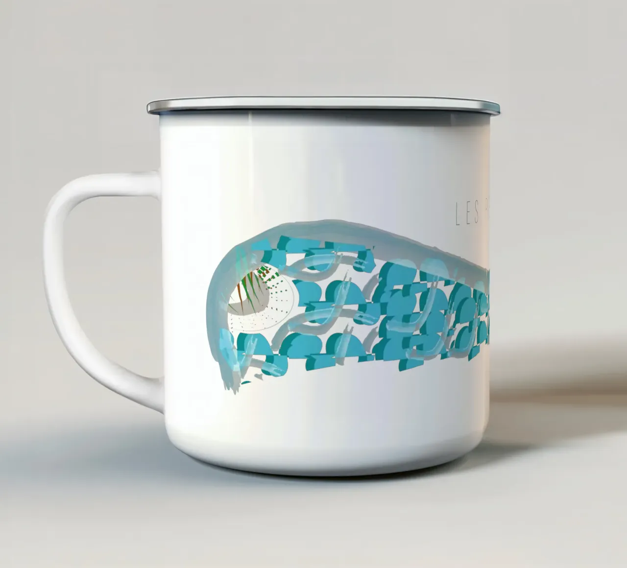 In volo tazza in smalto da Design Plaisirs