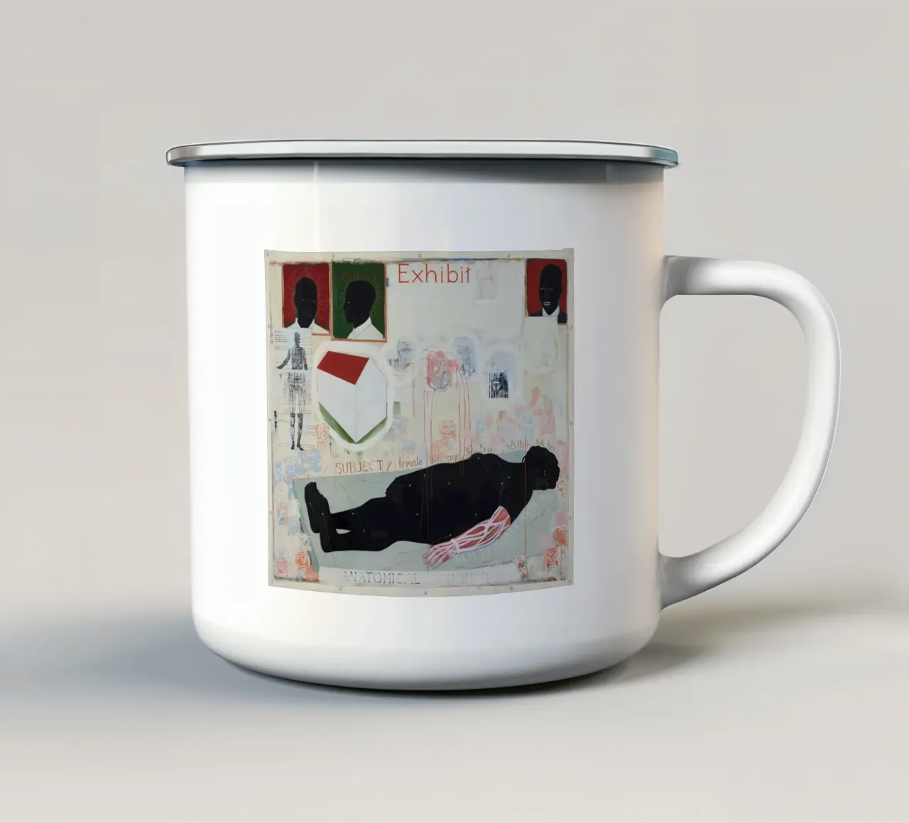 Assioma anatomico (1993) tazza in smalto da carol shop