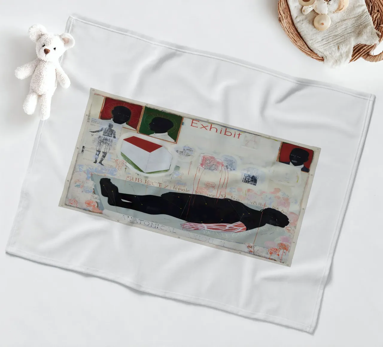 Assioma anatomico (1993) coperta in pile da carol shop